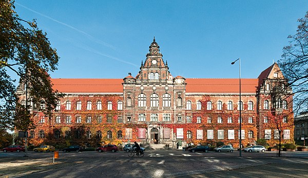 National Museum in Wrocław, central branch near the river Oder