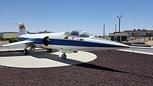 NASA F-104 on display at Edwards Air Force Base NASA F-104.jpg