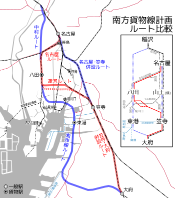 南方貨物線: 概要, 歴史, ルート