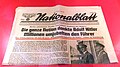 «Hele nasjonen takker Adolf Hitler», overskrift i den tyske avisen Nationalblatt, 8. juli 1940