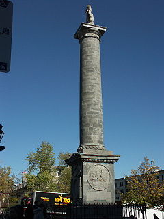 Nelsons Column, Montreal Monument in Montreal, Quebec, Canada