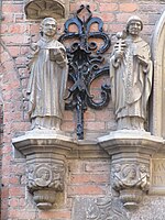 Nijmegen - Latijnse School - Kerkvaders Sint Augustinus en Sint Gregorius de Grote van Giuseppe Roverso.jpg