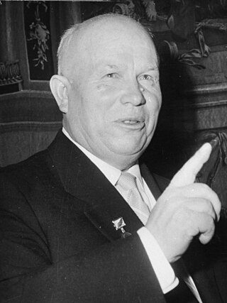 <span class="mw-page-title-main">Nikita Khrushchev</span> Leader of the Soviet Union from 1953 to 1964