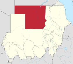 Aš-Šamaliyan sijainti Sudanissa.