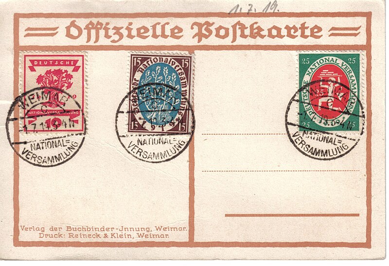 File:Offizielle Postkarte Weimarer Nationalversammlung.jpg