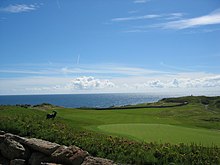 The 18th hole at the Old Head Golf Links on the Old Head of Kinsale OldHeadGolfLinks18thHole.jpg