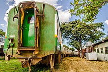 Former train still in use (2017) Old Train yard in Nairobi.jpg