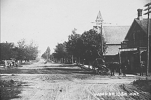 Kipling Avenue (then Eighth Avenue) in Woodbridge, circa 1850