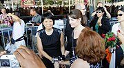 Миниатюра для Файл:Olivia Chow visits Layton memorial in Nathan Phillips Square.jpg