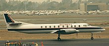 Orange County (before it became John Wayne), Skywest SA227AC Metroliner N683AV operated on behalf of Delta Connection (cropped).jpg
