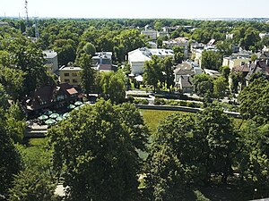 Die Pascheke: Blick auf Schlossteich und Eishaus