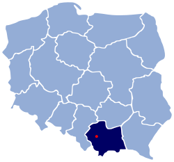 POL Kalwaria Zebrzydowska map.svg