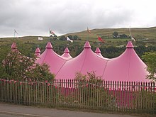 Pavilion of the National Eisteddfod of Wales Pafiliwn yr Eisteddfod o'r A4046 - The Eisteddfod pavilion from the A4046 - geograph.org.uk - 2000367.jpg