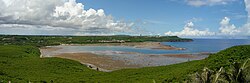 Pago Bay panorama, pantai Guam (line383758019).jpg