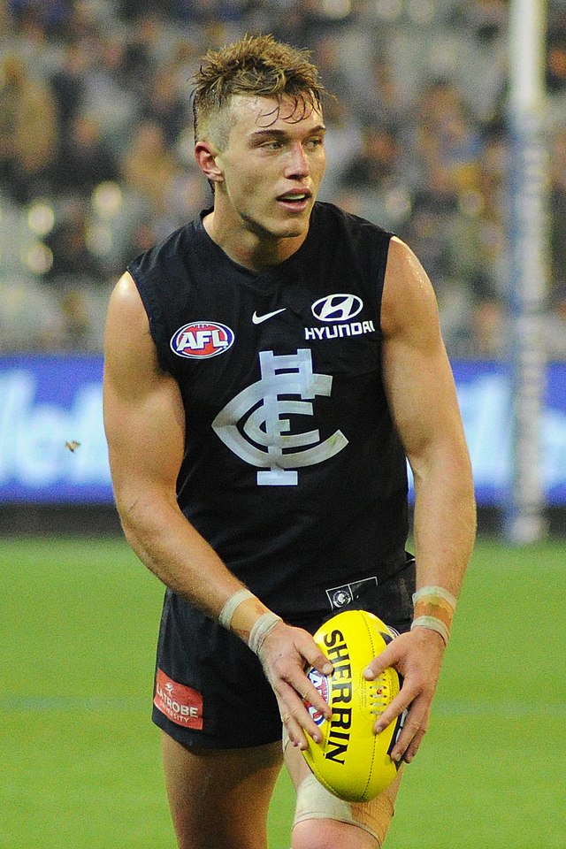 Patrick Cripps (pictured here in 2018) is the current captain of Carlton.