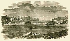 Pejepscot Falls in 1869