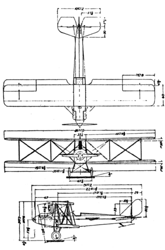 Pitcairn PA-3 Orowing 3-view drawing from Le Document aeronautique February,1927 Pitcairn PA-3 Orowing 3-view Le Document aeronautique February,1927.png