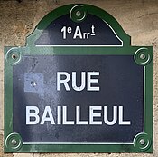 Plaque Rue Bailleul - Paris I (FR75) - 2021-06-05 - 1.jpg