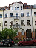 Apartment house in closed development with fencing