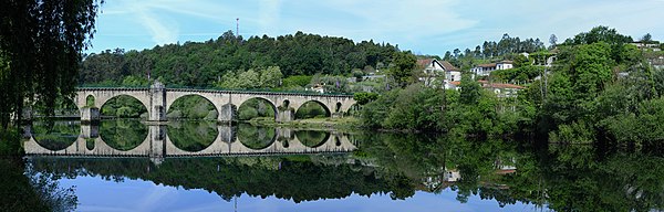 Bridge over river Lia, Ponte da Barca, Portugal