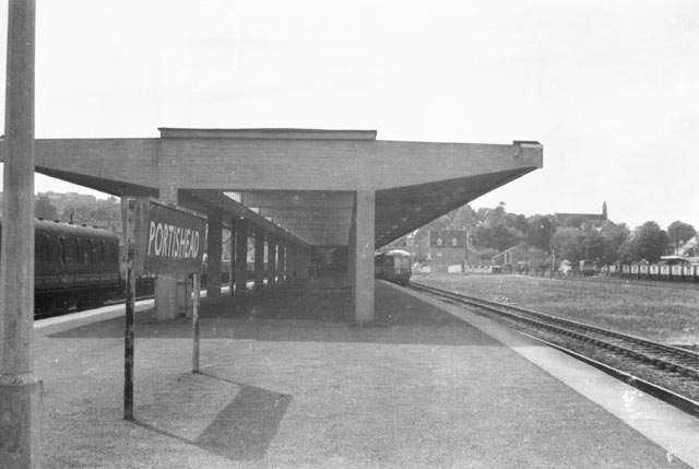 The 1954 Portishead railway station, in 1960