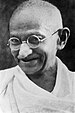 Una imagen de Mahatma Gandhi.