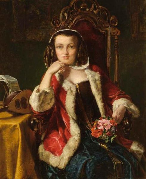 File:Portrait of a Girl - Alfred Elmore - ABDAG003425.jpg