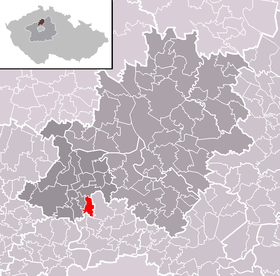 Localização de Postřižín