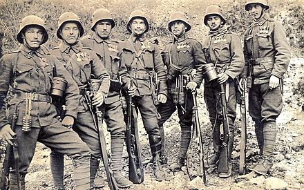 Austro-Hungarian soldiers at the Isonzo front with Stahlhelmen.