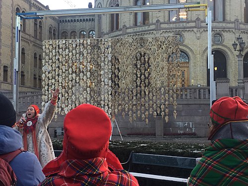 Protest to mark support for Sami reindeer herder Jovsset Ante Sara in Oslo