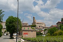 Vignoble à l'entrée de Puyméras.