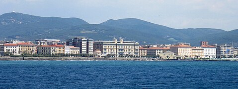 View of the western part of Livorno