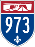 Autoroute 973 marker