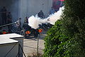 Royal Gibraltar Regiment firing a 21 gun salute on the occasion of the Queen's birthday parade in June 2008.