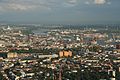 Deutsch: Blick über die Innenstadt auf die HafenCity und die Norderelbe