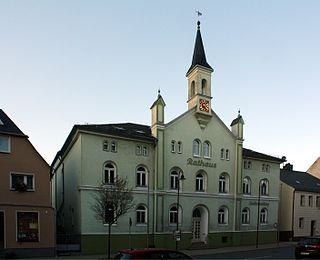 Gefell Town in Thuringia, Germany