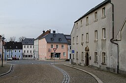 Rehau, Kreuzungen Kirchgasse mit Pfarrstraße, Friedrich-Ebert-Straße, 001