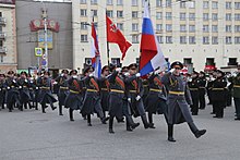 Rehearsals for the Victory Day Parade in Murmansk in 2018. Rehearsals-NF-1200-10.jpg