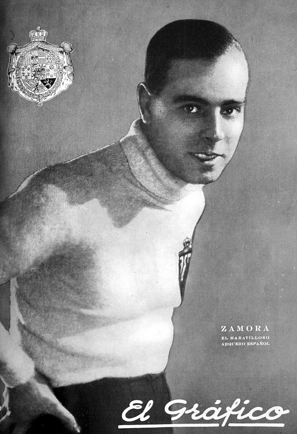 Zamora on the cover of Argentine sports magazine El Gráfico in June 1926