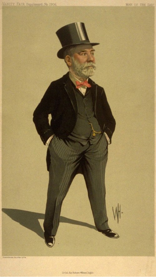 Caricature of Lt-Colonel Sir Robert William Inglis, published in Vanity Fair, January 8, 1913, as "Men of the Day" Number 2306