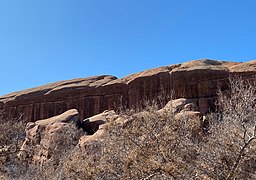 Cresta rocciosa in Red Rocks Park, Morrison, Colorado.jpg