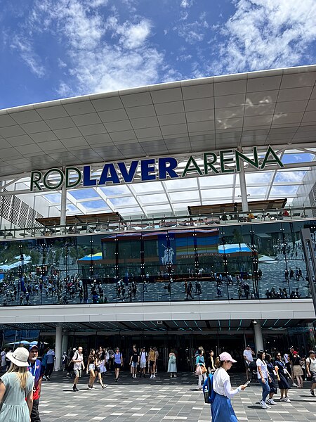 File:Rod Laver Arena entrance 2023.jpg