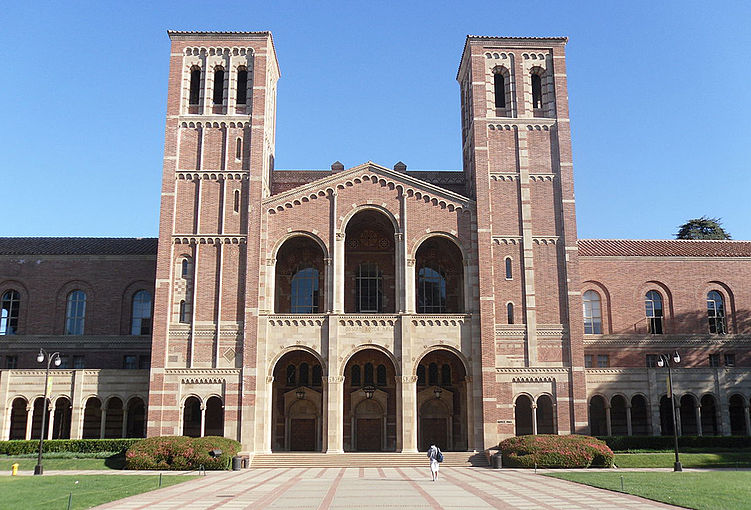 Royce Hall, at UCLA, inspired by The Basilica of Sant'Ambrogio in Milan, Italy.  see above