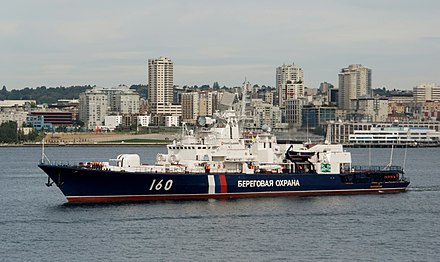 Russian Border Guard vessel Vorovskiy in Seattle