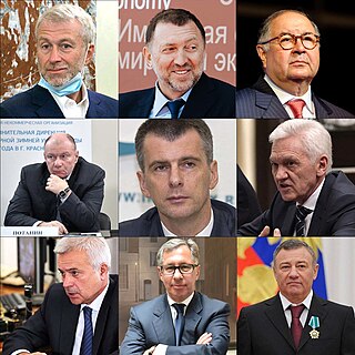 <span class="mw-page-title-main">Russian oligarchs</span> Business oligarchs of the former Soviet republics