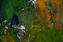 An enlargeable satellite image of Rwanda Rwanda satellite map.png