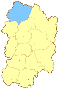 Егорьевский уезд на карте