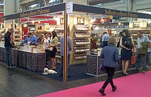 The Sellerio stand at the Salone del libro in 2017. Salone del libro 2017 stand Sellerio.jpg