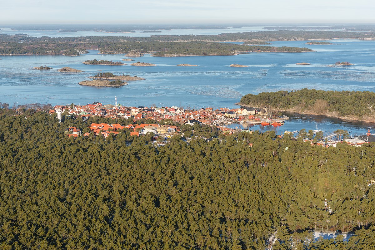 Сандхамн остров в Швеции на карте