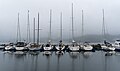 Image 119Sandnes marina in a foggy afternoon, Sandnes, Norway